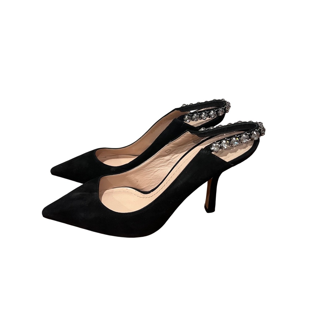 Dior‎ Doric Suede Leather Slingback Pumps size 38D